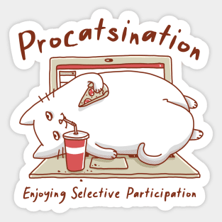 Procatsination Sticker